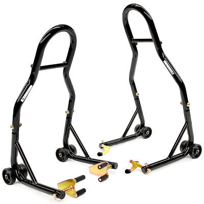 Motorcycle Front+Rear Dual Lift Stand For Kawasaki Ninja ZX-14 ZX1400 2006-2011