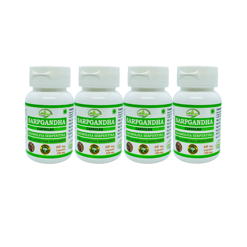 Sarpgandha (Rauwolfia Serpentina) KrÃ¤Uterkapseln FÃ¼R Ruhe & Blutdruck