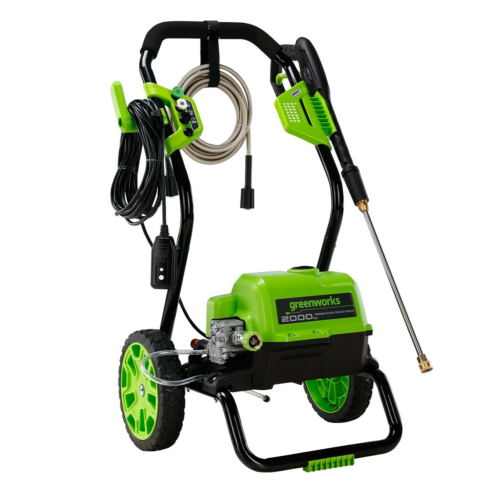 Pressure Washer Powerful Motor Cleaning Outdoor Equipment Rugged Steel Frame