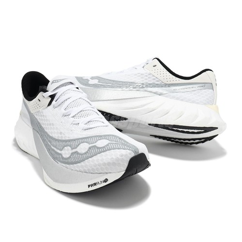 Pre-owned Saucony Endorphin Pro 4 White Silver Men Road Racing Running Shoes S20939201