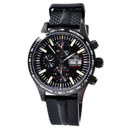 ●THE FULLTIMERS Ball Men's Watch Fireman Storm Chaser DLC Glow Black Dial