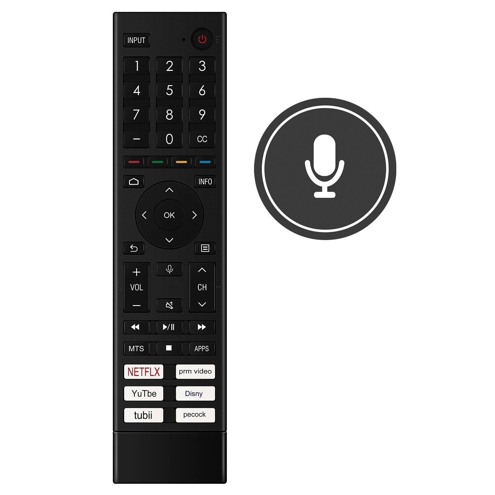ERF3Z80H Replace Voice Remote Control Fit for Hisense TV ERF3Z80H Replace Voice Remote Control Fit for Hisense TV