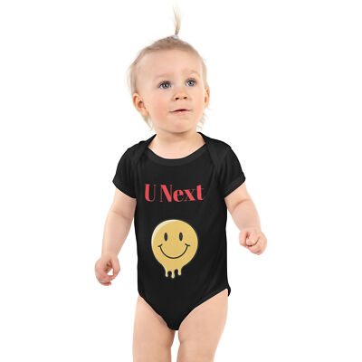 U Next Baby Bodysuit Voiceritzy Infant One-Piece | Funny Emoji Graphic