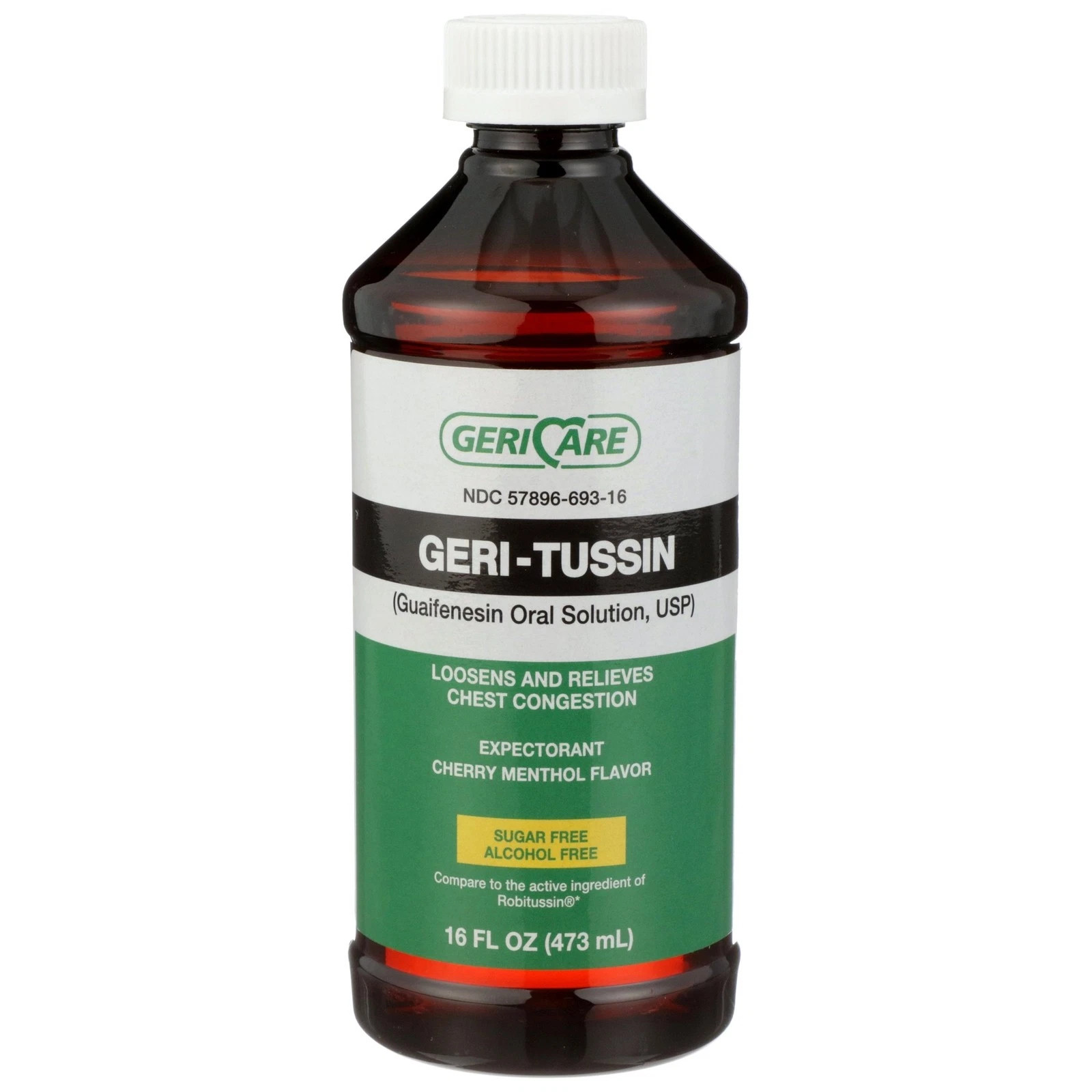 Geri Care Geri Tussin Guaifenesin Strength Expectorant Syrup 100 mg 16 oz 3 Pack