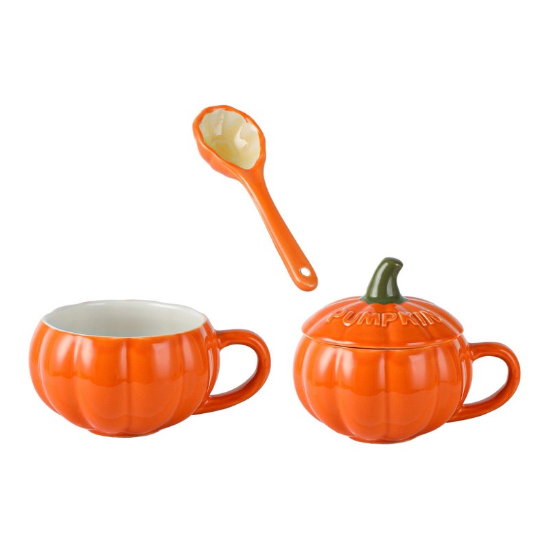 Pumpkin Cup For Kids Halloween Pumpkin Cartoon Coffee Mug Wi