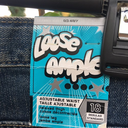 Old Navy Boys Jeans Loose Ample Adj Waist 18