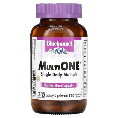 Bluebonnet Nutrition Multi One Single Daily Multiple 120 капсул Vcaps без яиц, рыба