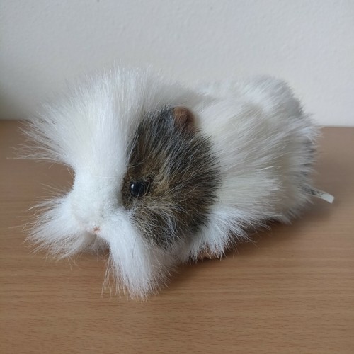 Hansa Guinea Pig Plush Soft Gray/White Hand Crafted Real Looking! 2012 EUC