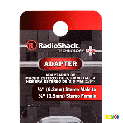 10 x RadioShack 6.3mm Male 3.5mm Female Headphone Stereo Jack Audio Plug Adapter