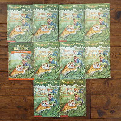 Lot 10 Tigers at Twilight Magic Tree House #19 Books Guided Reading Class Set