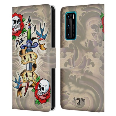 OFFICIAL ALCHEMY GOTHIC ILLUSTRATION LEATHER BOOK CASE FOR HUAWEI PHONES 4