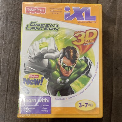 Fisher-Price iXL Learning System Green Lantern DC Comics New & Sealed 3D Game