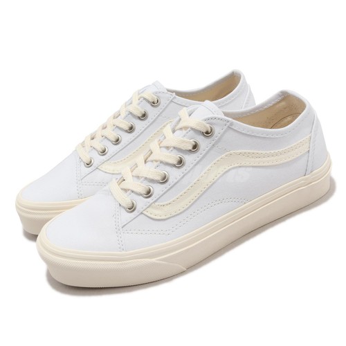 

Мужские повседневные кроссовки унисекс Vans Old Skool Tapered ECO Theory белого цвета слоновой кости VN0A54F49FQ, Белый, Old Skool Tapered