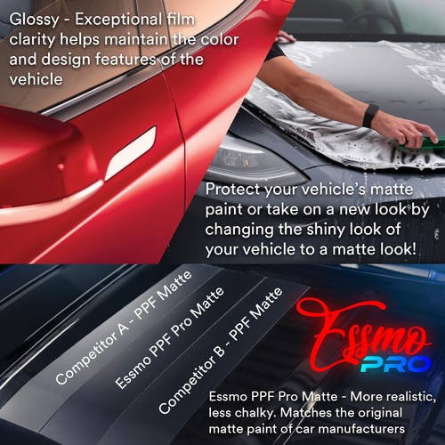 PPF Paint Protection Film PRO Gloss TPU Clear Wrap Scratch Resistant Shield