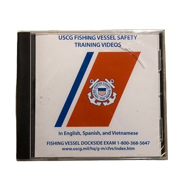 USCG fishing vessel safety training videos Vintage Cd Rom US Coast Guard