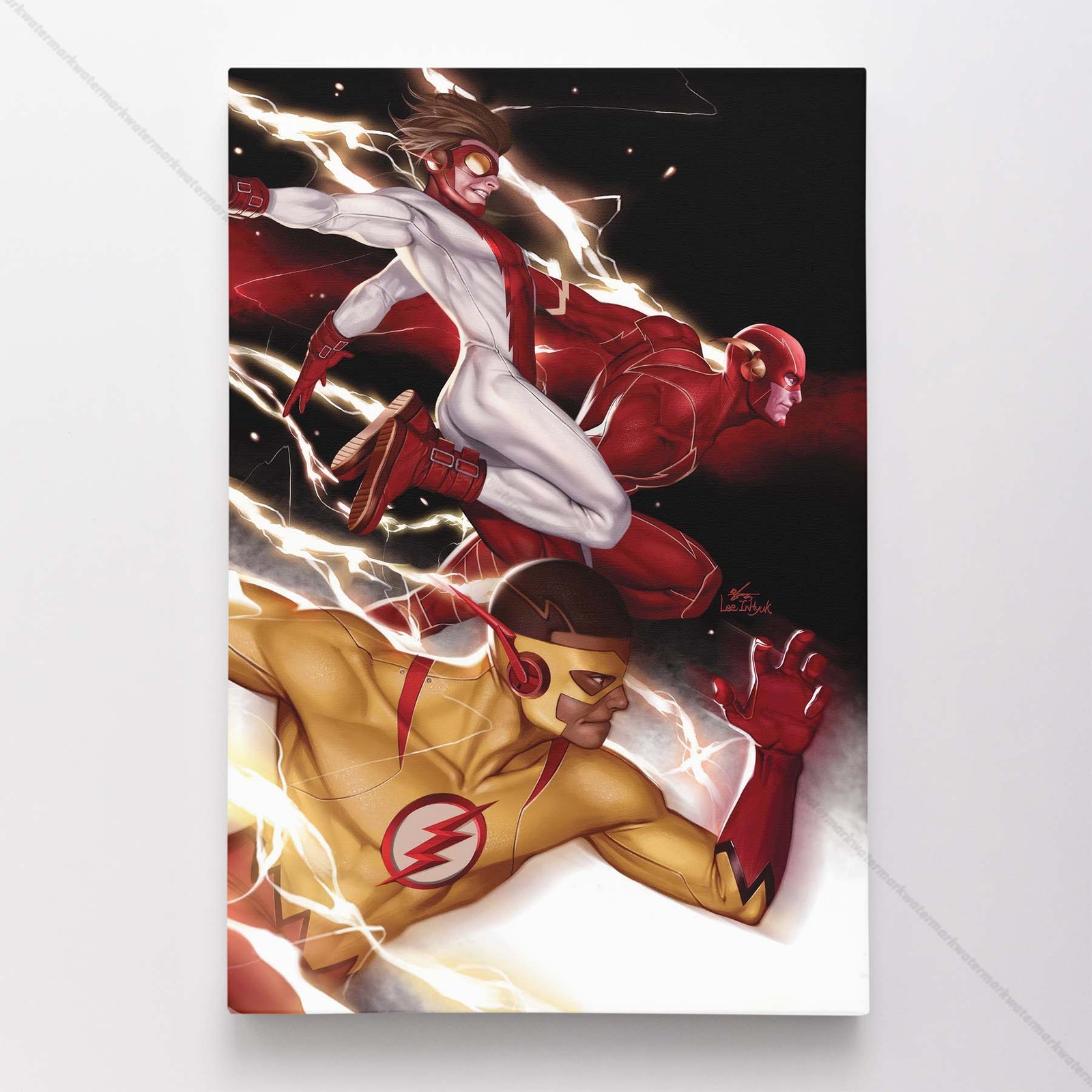 Flash Poster Canvas DC Justice League Comic Book Cover Art Print #8129