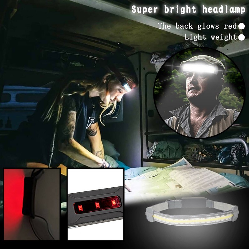 Wide Beam LED Headlamp Lights For Home Headlamp Bike Lights Hunting Headlight