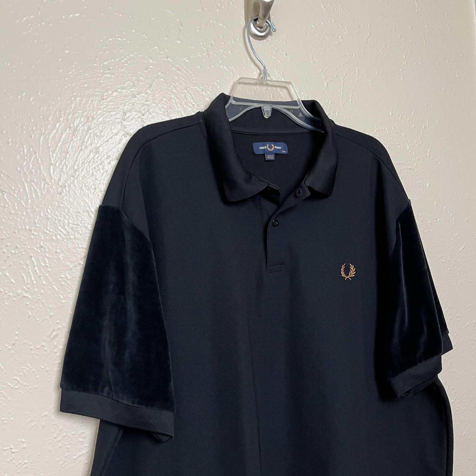 【USED】 FRED PERRY polo shirt REISSUES Fred Perry Glitch Tartan Zip Neck Polo Shirt - M6657-963