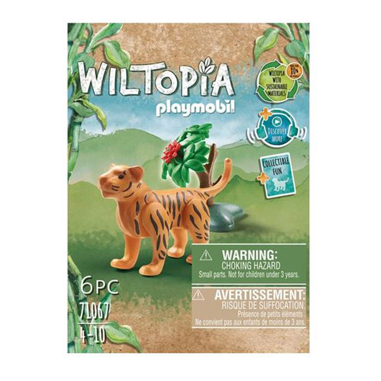 Конструктор для животных Playmobil Wiltopia Юный Тигр 71067 НОВЫЙ В НАЛИЧИИ