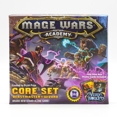 Bryan Pope's Mage Wars Academy Core Set Beastmaster Vs Wizard First Run Open Box