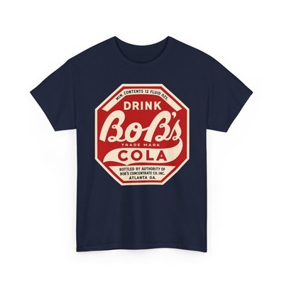 Drink Bob's Cola Atlanta GA Pop Bottle Soft Drink Retro Soda T-Shirt