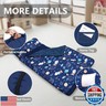 Primlect Toddler Nap Mat with Pillow and Blanket, Extra Large 55''x35'' Sleeping Bag, Washable, Light, Easy to Roll up, Perfect for Daycare, Preschool, Kindergarten, Travel, Boys and Girls