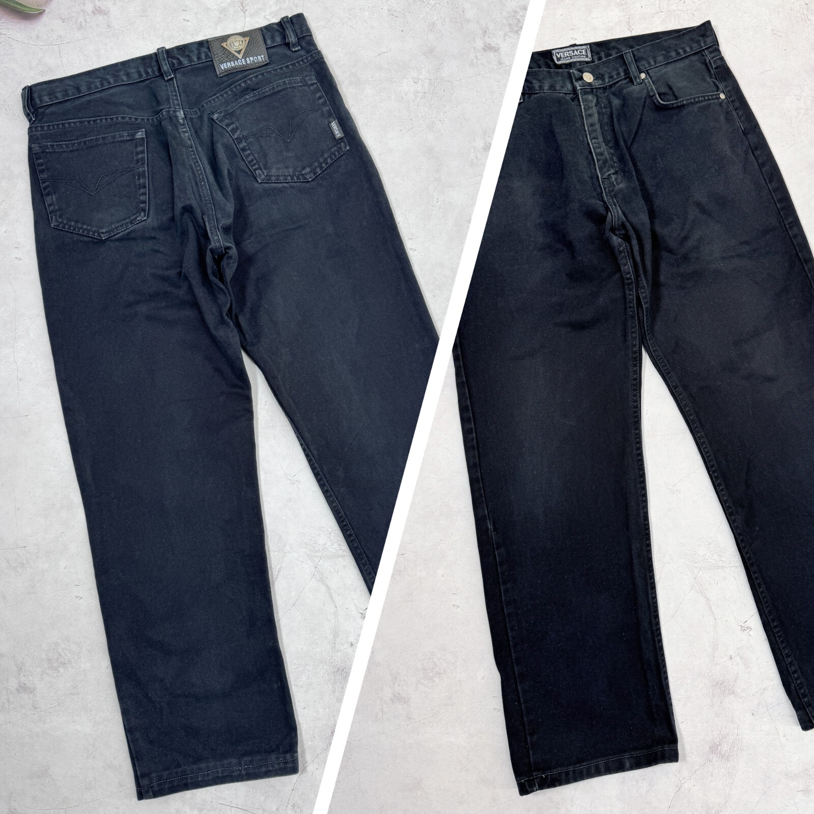 パンツ VERSACE JEANS COUTURE ARCHIVE flarecargo New Versace Jeans Couture Vintage 90's Leather Pants! 29 x