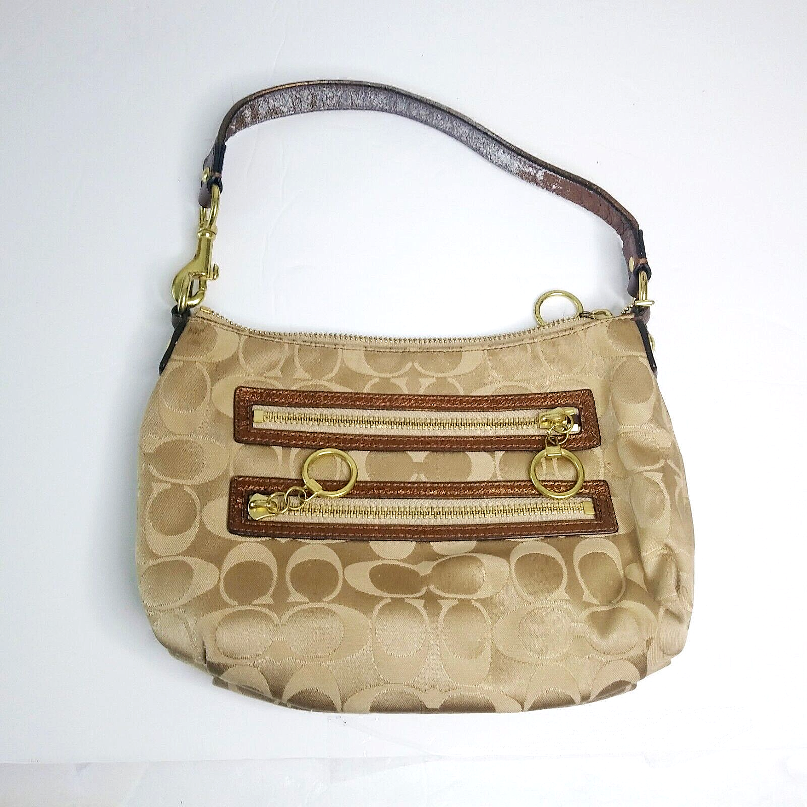 COACH Poppy バッグ ネイビー/ゴールド e265ced55f3a349713f7cf2b96ef61