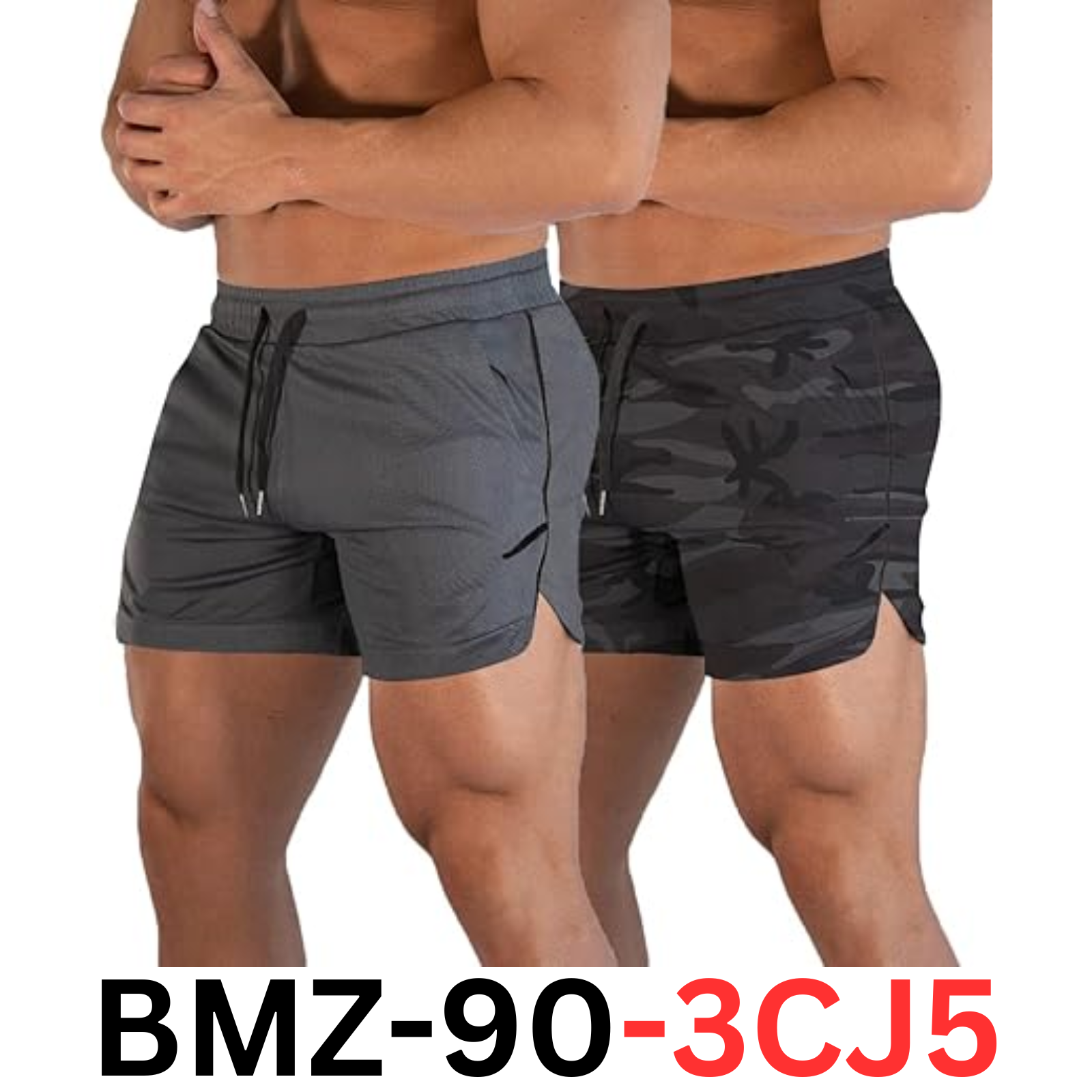 FLYFIREFLY Men's Gym Workout Shorts Running Lightweight Athletic Short Pants, L