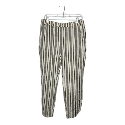 Marine Layer Pants Womens Size XL Navy Blue Stripes Casual Alison Pant Lagenlook