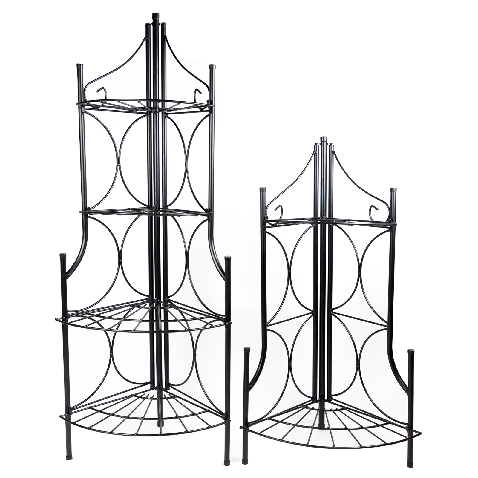 Eckregal Metall Standregal Regal Blumenregal Eisenregal Gartenregal Klappregal 