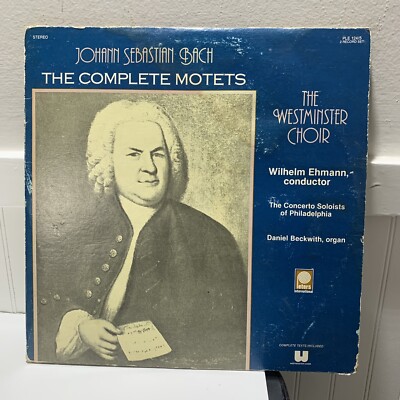 Bach-The Complete Motets Westminster Choir PLE 12415 1978 2LP's Gatefold Tested
