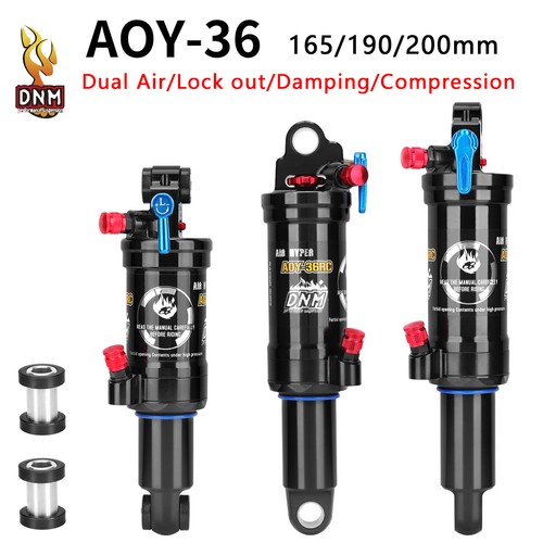 DNM ADY-36RC リアサスペンション　190mm DNM AOY 36RC Mountain Bike Air Rear Shock With Lockout 165mm