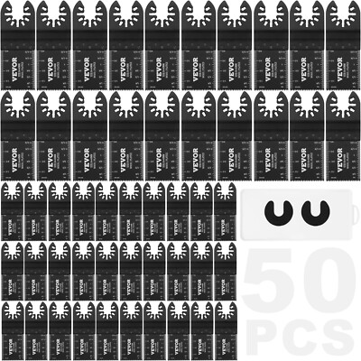 VEVOR 50PCS Oscillating Tool Saw Blades Quick Release for Wood Plastic Aluminum