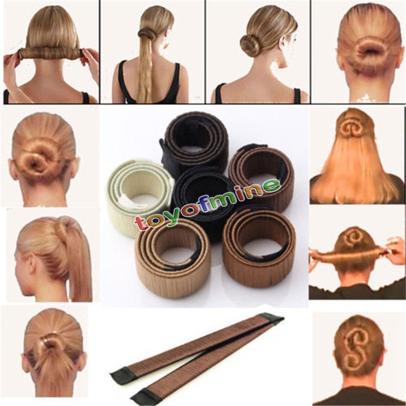 Women Girls Diy Hair Styling Donut Former Foam French Twist Magic