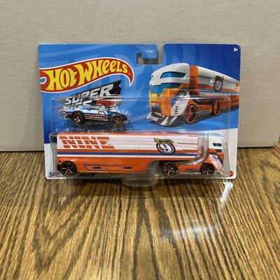 Hot Wheels - 2019 Super Rigs - SPEEDWAY HAULER - # DKF82-0914 - NEW