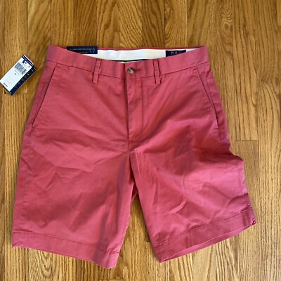NWTPolo Ralph Lauren Men's Stretch Classic Fit 9'' Shorts Nantucket Red 30 $69.99