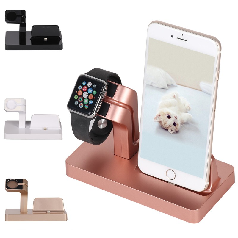2in1 Ladestation Für Apple Watch iWatch iPhone X 8 7 Halterung Dockingstation DE