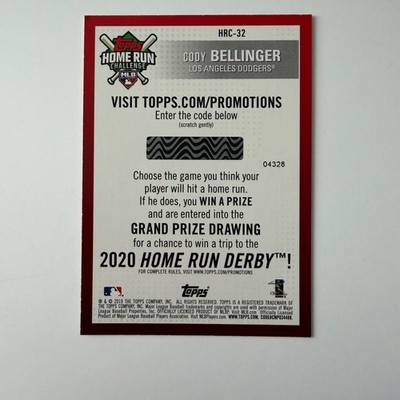 2019 Topps Baseball #HRC-32 Cody Bellinger Home Run Challenge