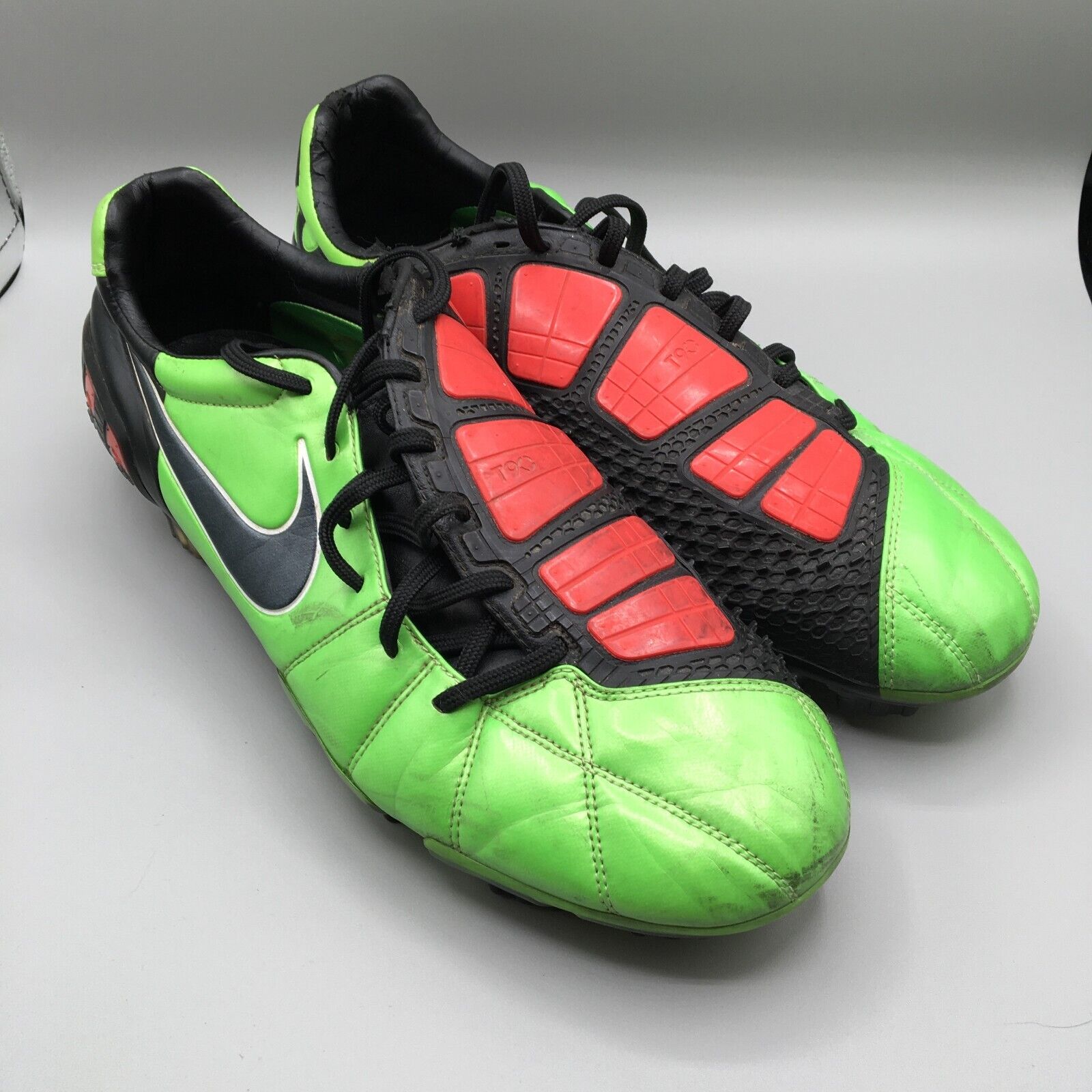 Nike Total 90 Laser III FG Soccer Cleats Mens 13 Green/Red Nike Total 90 Laser III FG Soccer Cleats Mens 13 Green/Red