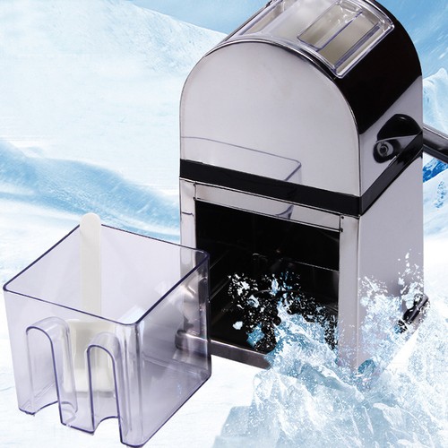 Ice Crusher Shaver Machine Durable Crushed Ice Maker Easy Clean 12.5*15.5*26.5cm