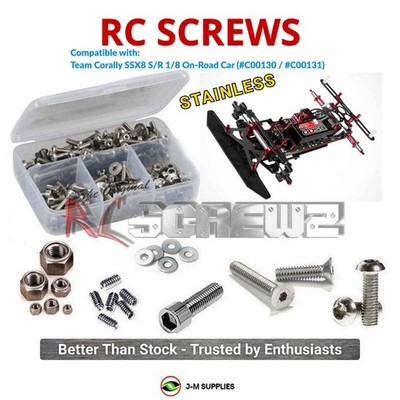 RCScrewZ Stainless Screw Kit cor012 for Corally SSX8 S/R #C00130 / #C00131 | SET