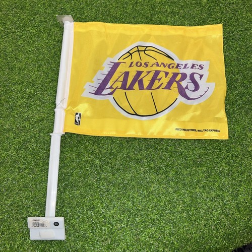 Los Angeles Lakers 2010 NBA Championship 11X14 Window Mount 2-Sided Car Flag NEW