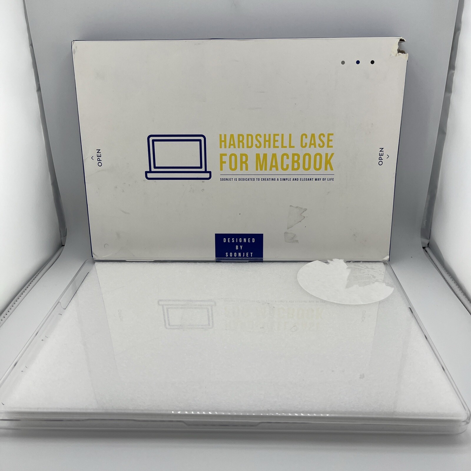 Soonjet 16” Hardshell Case For MacBook Air Color Midnight Clear Model: SJ-A16