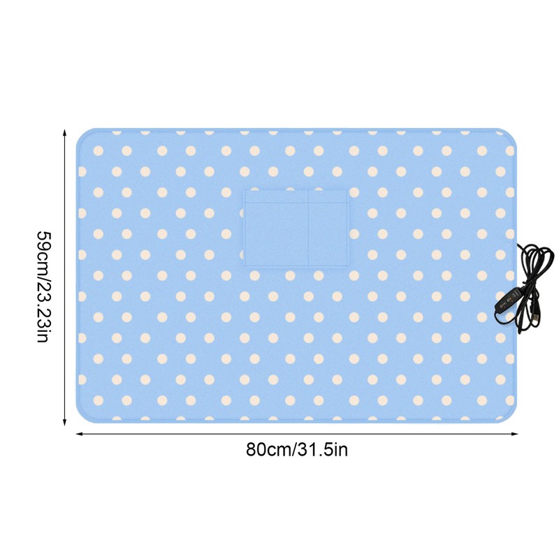 Machine Washable Warm Heating Blanket, USB Recharging Heated Blankets W/ Pockets