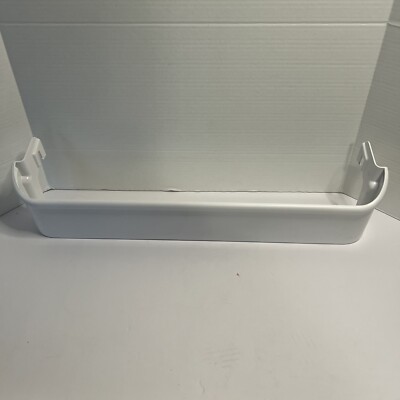 White Door Bin Shelf Compatible with Frigidaire Refrigerator 240338101 Bottom