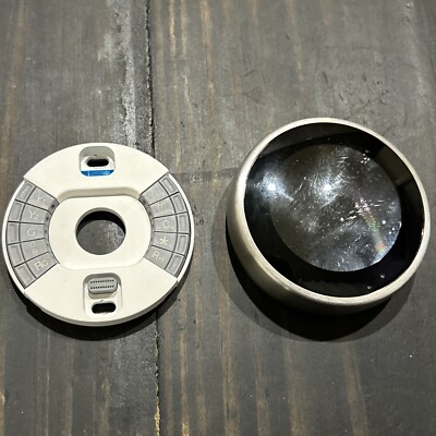 Google Nest  Learning Thermostat with Base ~ A0013 ~ Stainless Steel