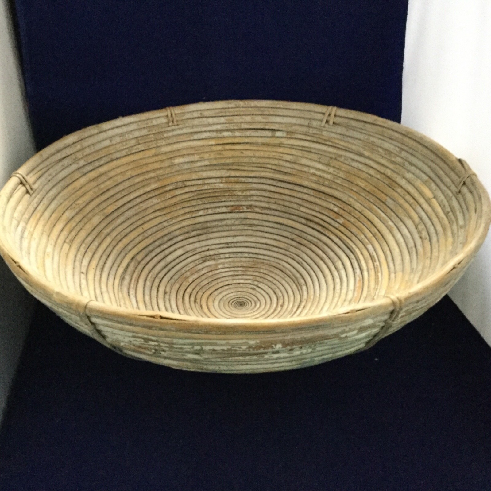 Large handmade decorative bowl, 16” wide, 10 1/4” deep