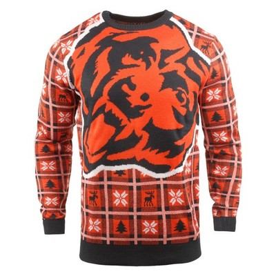 Pull Christmas Chicago Bears NFL Ugly Sweater Logo Énorme Football 18