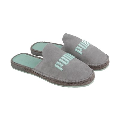 

Puma Fenty Espandrille 36768502 Женские серые замшевые туфли без шнурков на плоской подошве 9,5, Серый, Puma Fenty Espandrille